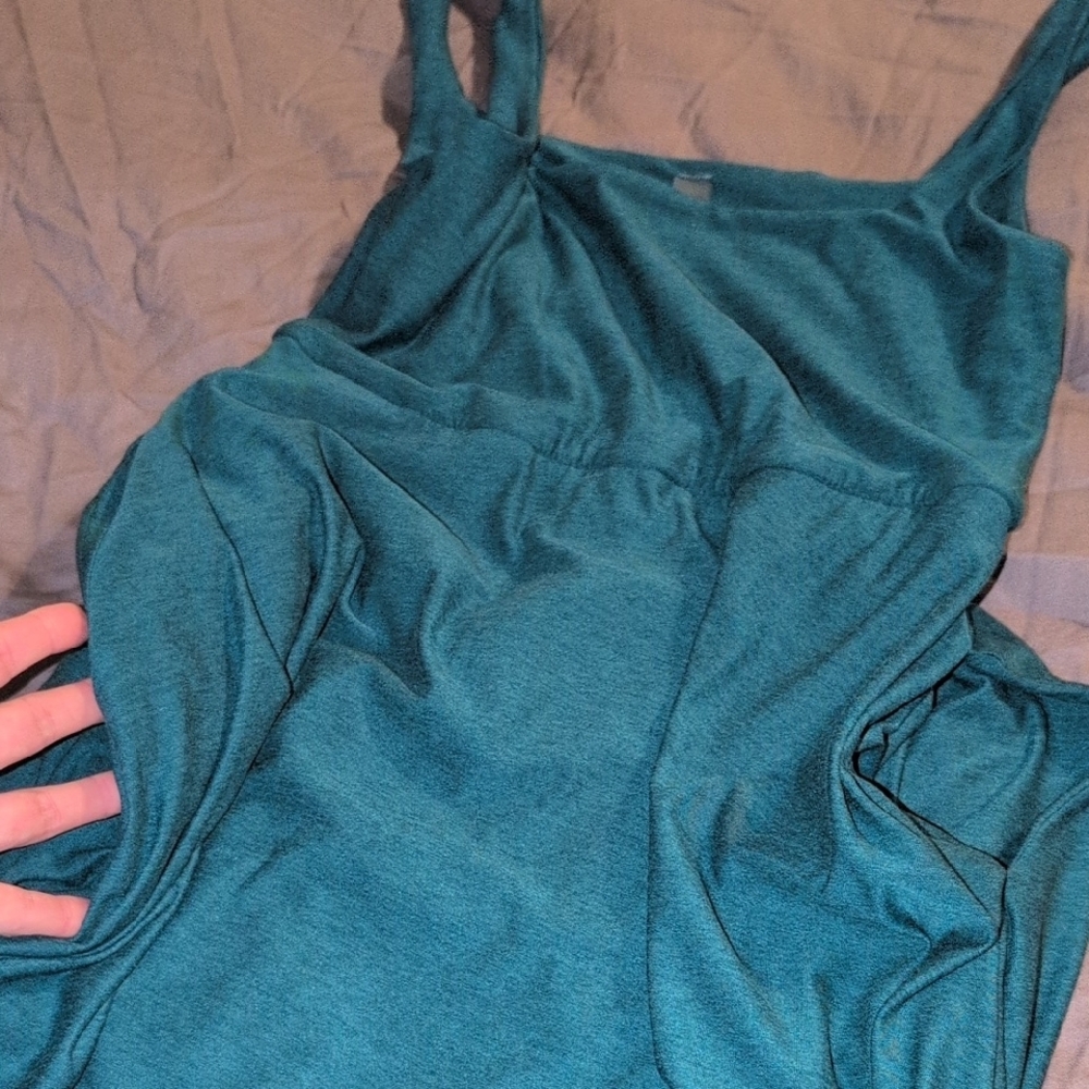 Teal Sleeveless Dress - Picture 5 of 10